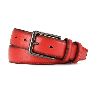 Men'S Premium Leather Belt, Pin Buckle Alloy Suitable for Jeans, Ideal Gift for Men