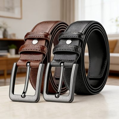 1pc of Men'S Pin-Buckle Belts Made from High-Quality Faux Leather. It Has a Fine Texture And Is Durable. It'S User-Friendly, Suitable for Different Types of Pants, And Ideal for Both Business And Casual Occasions