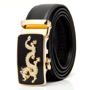Men's Fashion Belts Luxury Belts High Quality Genuine Leather Belts Automatic Hollow Ratchet Belts Waist Buckles Belt For Jeans