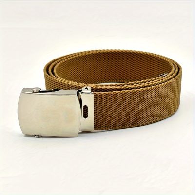Solid Color New Trendy Unisex Casual Pants with Thickened Automatic Buckle Belt, Versatile Strap for in Southeast Asia