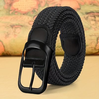 New casual needle buckle belt, unisex elastic belt, collapsible elastic belt, casual jeans Christmas gift