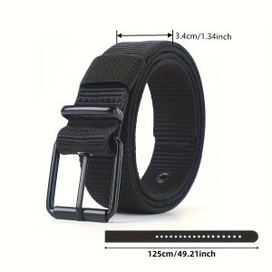 Cloth Belt Men's Workwear Pinbuckle Canvas Belt 2025 New Young for Man Lengthened Thickened Strong And Durable Trouser Belt