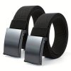 2pcs Combination Pack Elastic Sports Casual Men'S Belts, Fashion Commuter Belt Adjustable - Image 4
