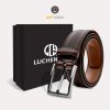 Men's Leather Belt, Fashion & Classic Casual Belt with Single Prong Buckle for Jeans, Pants, Work And Business, Gift for Dad & Husband - Image 14