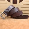 Double pin buckle High quality handmade knocking genuine leather belt luxury designer belts male Strap Jeans for man cowboy belt men - Image 8