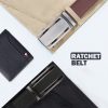 1pc Men'S Belt, a Slide Ratchet Style Made from High-Quality Leather, Featuring an Automatic Click Buckle, Perfect for a Father'S Day Present - Image 7