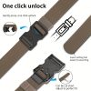 Quick Release Men's Nylon Belt, Elastic Webbing Belt with Heavy Duty Buckle, Cut to Fit Tactical Belt for Work, Casual, Outdoor - Image 16