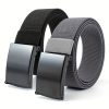 2pcs Combination Pack Elastic Sports Casual Men'S Belts, Fashion Commuter Belt Adjustable - Image 6