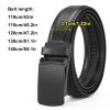 High quality Men's two-layer cowhide belt Comfort Click Belt automatic buckle flap belt Convenient business and leisure golf ratchet belt Christmas holiday gift optional extended size - Image 9