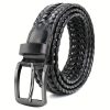 Leather Braided Belts for Men - Mens Casual Belt for Golf Pants Jeans Everyday - Image 2