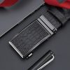 Automatic Buckle Genuine Cowhide Men's Caiman Texture Belt with Business Leather Hardware, Versatile Belt for Pants - Image 8