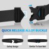 Quick Release Men's Nylon Belt, Elastic Webbing Belt with Heavy Duty Buckle, Cut to Fit Tactical Belt for Work, Casual, Outdoor - Image 2