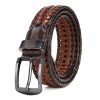 Leather Braided Belts for Men - Mens Casual Belt for Golf Pants Jeans Everyday - Image 11