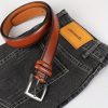 Men's Second Layer Cowhide needle buckle casual retro belt, youth denim belt, Father's Day gift - Image 9