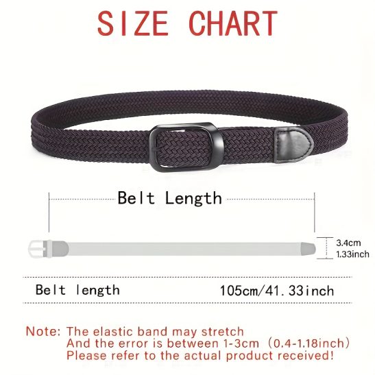 Alternative view of Unisex Woven Elastic Belt, Suitable for Baseball, Golf, And Baseball Scenarios, Versatile for Multiple Occasions, High-Quality Material Ensures Comfort And Breathability, Matched with High-Quality Alloy Pin Buckle, Durable And Beautiful