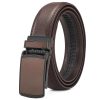 High quality Men's two-layer cowhide belt Comfort Click Belt automatic buckle flap belt Convenient business and leisure golf ratchet belt Christmas holiday gift optional extended size - Image 5