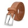 Men's Leather Belt, Fashion & Classic Casual Belt with Single Prong Buckle for Jeans, Pants, Work And Business, Gift for Dad & Husband - Image 17
