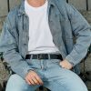Men's Full Grain Leather Classic Fashion Jeans Belts, Handmade Men Leather Belt with Gift Box - Image 4