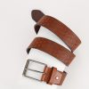 Men's Pin Buckle Versatile PU Leather Belt - Creative Fashion Embossed Design - For Casual & Formal Occasions - Perfect Gift for Men - Image 8