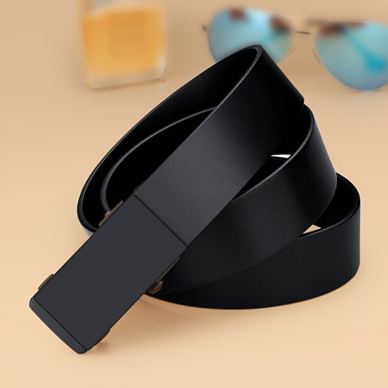 Alternative view of Classic Automatic Buckle Men'S Belt Smooth Buckle Business Belt Men'S Belt New Style