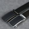 Men's Genuine Top-Grain Leather Belt with Automatic Buckle - Double-Sided Suitable for Suits & Casual Wear, Folded & Stitched Inside for Durability, Resists Peelingu002FFadingu002FRusting, Soft Comfortable Low-Temp Stable Belt for Business & Everyday - Image 8