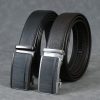Men's Genuine Top-Grain Leather Belt with Automatic Buckle - Double-Sided Suitable for Suits & Casual Wear, Folded & Stitched Inside for Durability, Resists Peelingu002FFadingu002FRusting, Soft Comfortable Low-Temp Stable Belt for Business & Everyday - Image 2
