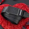Automatic Buckle Genuine Cowhide Men's Caiman Texture Belt with Business Leather Hardware, Versatile Belt for Pants - Image 4
