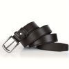 Men's Alloy Pin Buckle PU Leather Belt, Available in Black and Coffee, Adjustable Strap, Wear Resistant PU Leather, Matches Formal Outfits and Casual Pants, Suitable for Business and Daily Jeans Occasions - Image 7