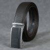 Men's Genuine Top-Grain Leather Belt with Automatic Buckle - Double-Sided Suitable for Suits & Casual Wear, Folded & Stitched Inside for Durability, Resists Peelingu002FFadingu002FRusting, Soft Comfortable Low-Temp Stable Belt for Business & Everyday - Image 6