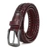 Leather Braided Belts for Men - Mens Casual Belt for Golf Pants Jeans Everyday - Image 9