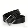 Men's Alloy Pin Buckle PU Leather Belt, Available in Black and Coffee, Adjustable Strap, Wear Resistant PU Leather, Matches Formal Outfits and Casual Pants, Suitable for Business and Daily Jeans Occasions - Image 6