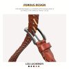 Leather Braided Belts for Men - Mens Casual Belt for Golf Pants Jeans Everyday - Image 4