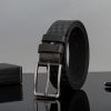 Men's Pin Buckle Versatile PU Leather Belt - Creative Fashion Embossed Design - For Casual & Formal Occasions - Perfect Gift for Men - Image 4