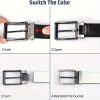 1pc-1.38In Men'S Dress Belt - Classic And Stylish, Suitable for Business, Office And Casual Occasions, Available in Black And White - Image 9