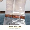 Leather Braided Belts for Men - Mens Casual Belt for Golf Pants Jeans Everyday - Image 10