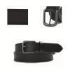 Men's Full Grain Leather Classic Fashion Jeans Belts, Handmade Men Leather Belt with Gift Box - Image 6