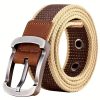 New Unisex Canvas Buckle Belt, Casual Cargo Pants Waist Belt, Sturdy And Durable Belt - Image 3