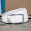 1pc-1.38In Men'S Dress Belt - Classic And Stylish, Suitable for Business, Office And Casual Occasions, Available in Black And White - Image 4