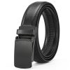 High quality Men's two-layer cowhide belt Comfort Click Belt automatic buckle flap belt Convenient business and leisure golf ratchet belt Christmas holiday gift optional extended size - Image 3