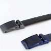 Men's Leather Ratchet Belt - Adjustable automatic buckle, durable alloy clasp, high-quality genuine leather panel, suitable for casual and business styles, simple and stylish carbon fiber design, an ideal gift for Christmas and Father's Day. - Image 12