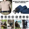 Quick Release Men's Nylon Belt, Elastic Webbing Belt with Heavy Duty Buckle, Cut to Fit Tactical Belt for Work, Casual, Outdoor - Image 15